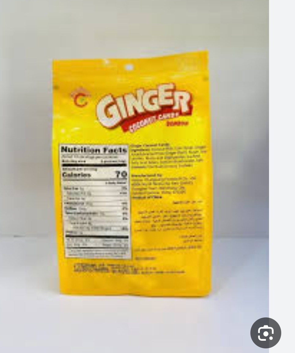 آبنبات زنجبیل GinGer